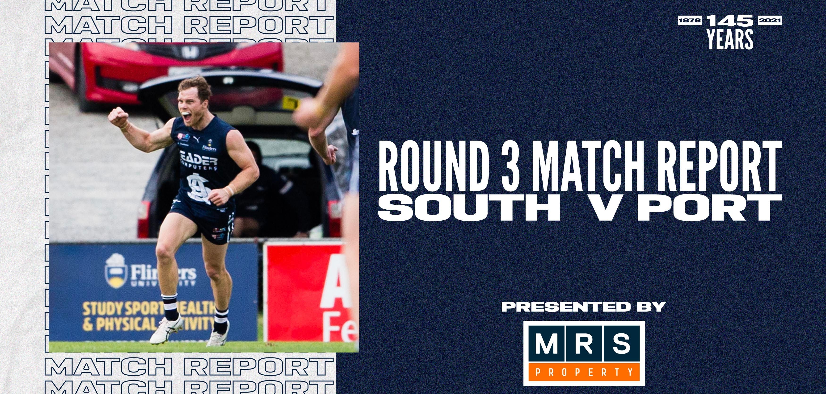 MRS Property Match Report Round 3: vs Port Adelaide MRS Property Match Report Round 3: vs Port Adelaide